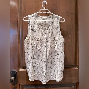 Club Monaco Silk Sleeveless Top